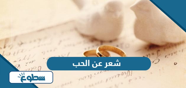 أجمل شعر عن الحب والعشق