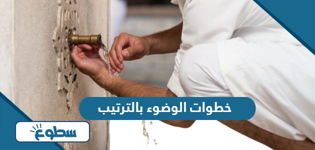 خطوات الوضوء بالترتيب