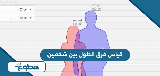 رابط قياس فرق الطول بين شخصين 2024 مقياس طول